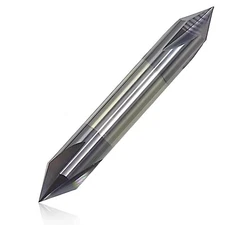 3/8" 4 Flute 60 Degree Solid Carbide Chamfer Mill - Double End - AlTiN Coated