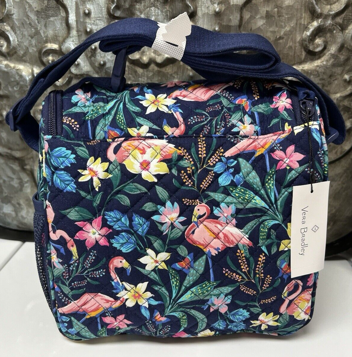 VERA BRADLEY~LUNCH HANDS FREE CROSSBODY~FLAMINGO GARDEN~NEW!