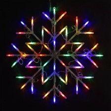 Christmas Decoration Star - Window snowflake Fairy Light Up Home Party
