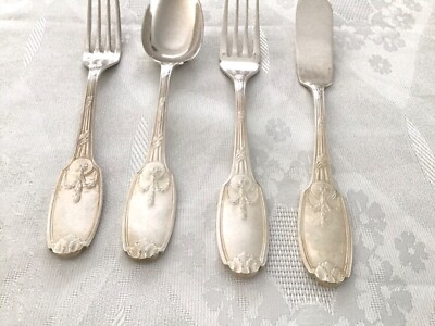 Christofle French silver-plated Empire style Delafosse Flatware