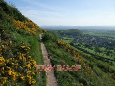 PHOTO  OFFA'S DYKE PATH ON PRESTATYN HILLSIDE VIEW SOUTH WITH MELIDEN AT THE FOO