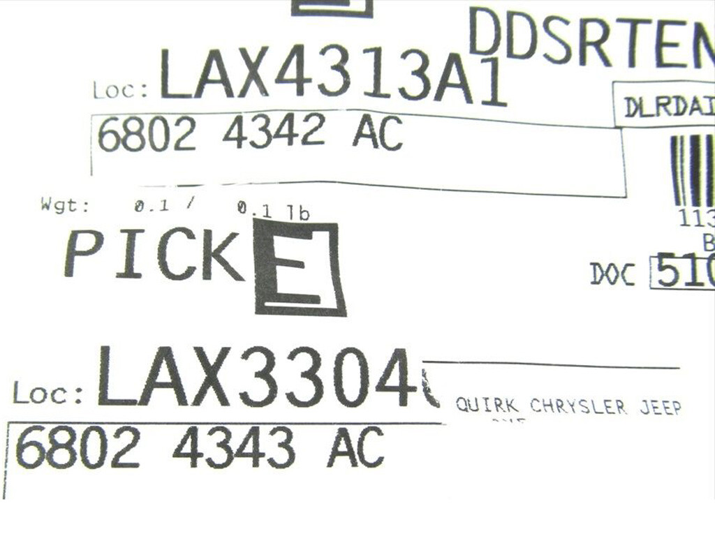 0518 DODGE CHALLENGER FRONT L/H & R/H BUMPER BRACKET FASCIA SUPPORT