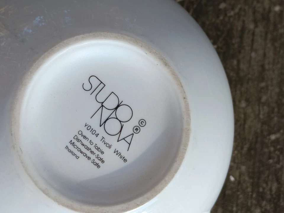 Studio Nova Tivoli White Tea Pot, Creamer and Covered Sugar Porcelain Art Deco - Image 4 of 4