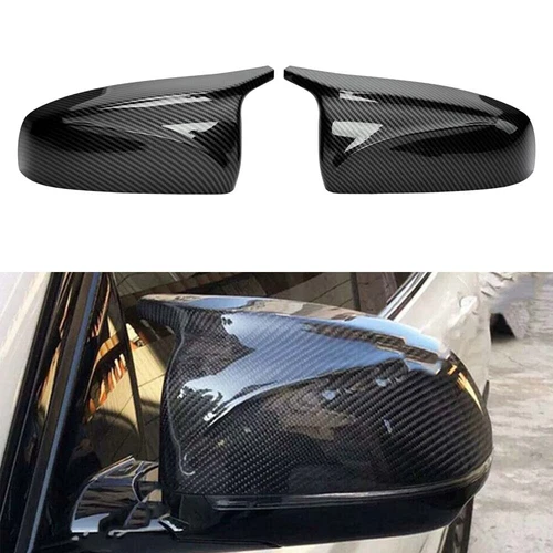 For BMW X5 X6 E70 E71 2007-13 M Style Carbon Fiber Side Wing Mirror Covers Cap