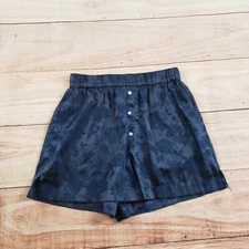 ASOS Shorts Womens 4 Blue Culotte Paperbag Lightweight Floral Pockets Ladies