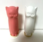 PAUL & JOE Cat Lipstick Case N 001 White  Pink in Box Limited Edition Unused set
