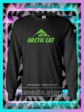 New Shirt Arctic Cat Snowmobiles Logo Men's Long Sleeve T-Shirt American T-Shirt