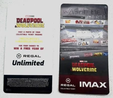 40 Deadpool And Wolverine Collectible Limited Edition Regal IMAX Ticket