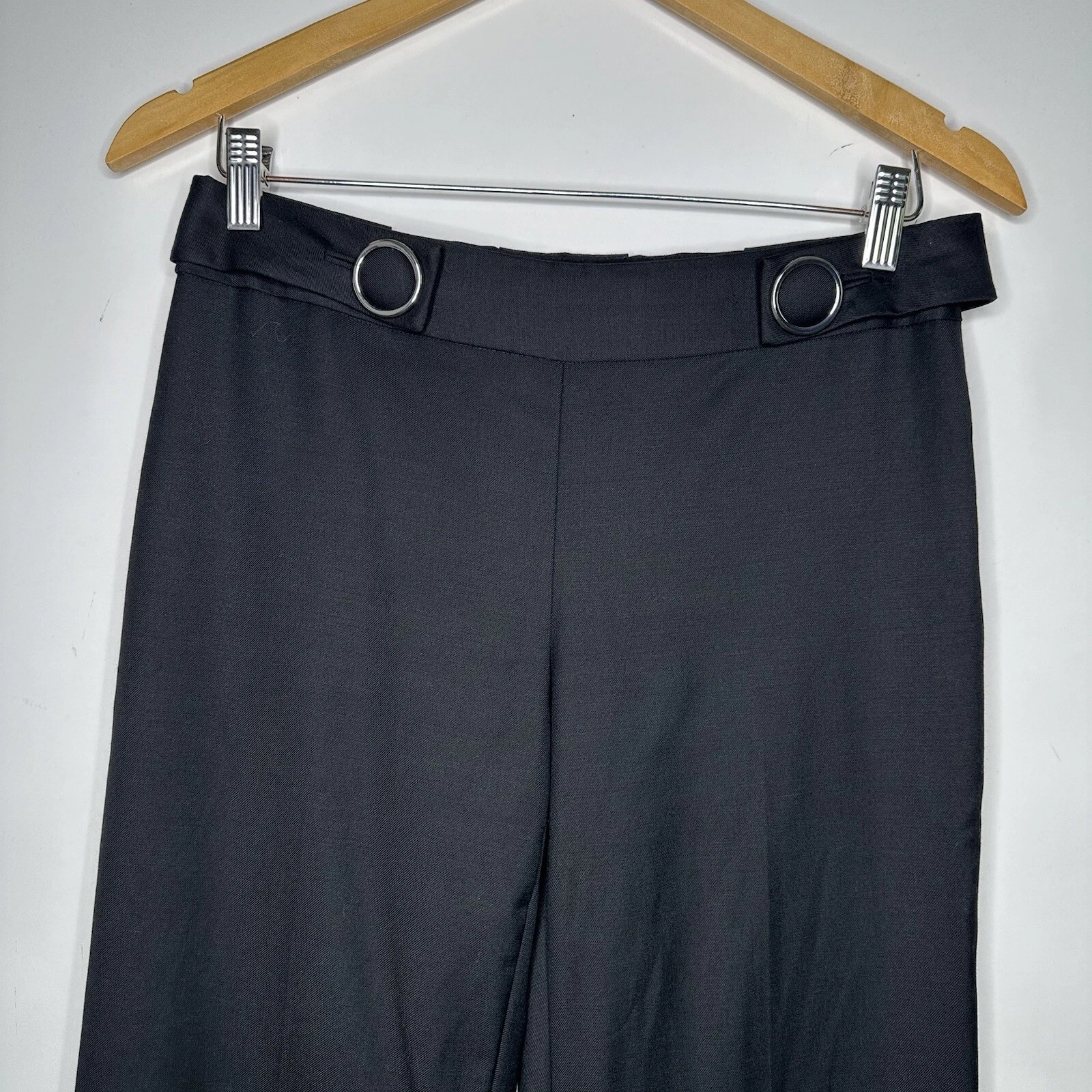 Pantalone pantalone Tory Burch nero misto lana corinna taglia 2