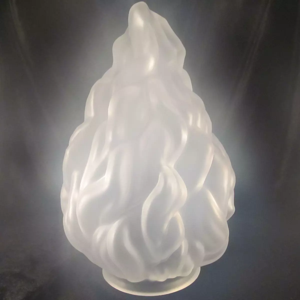 Glass flame lamp sale shade