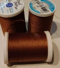 Coats & Clark XP Polyester Sewing Thread 4 spools 250- yd ea LONDON TAN