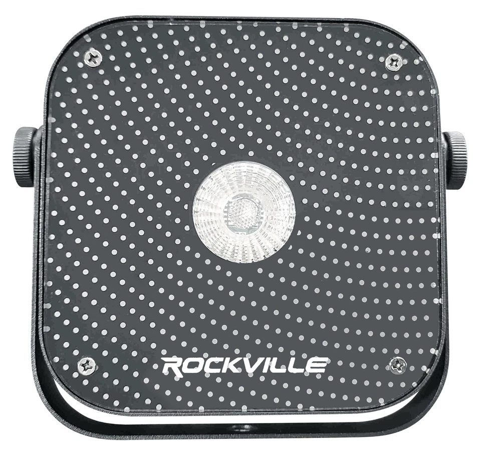 Rockville MINI RF1 V2 CHARGE PACKAGE 8) Black Battery PAR Lights+Case+RF Remotes - Image 3 of 4