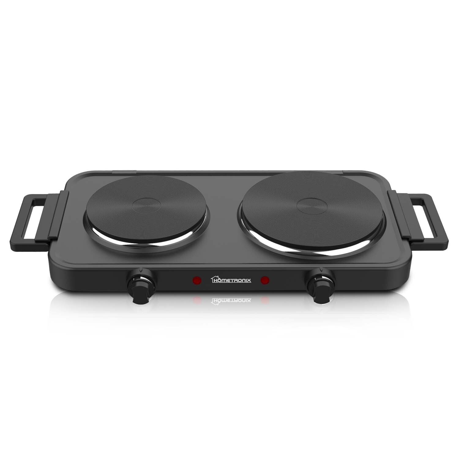 Electric Hob Portable Electric Hot Plate Double with Dual Temperature