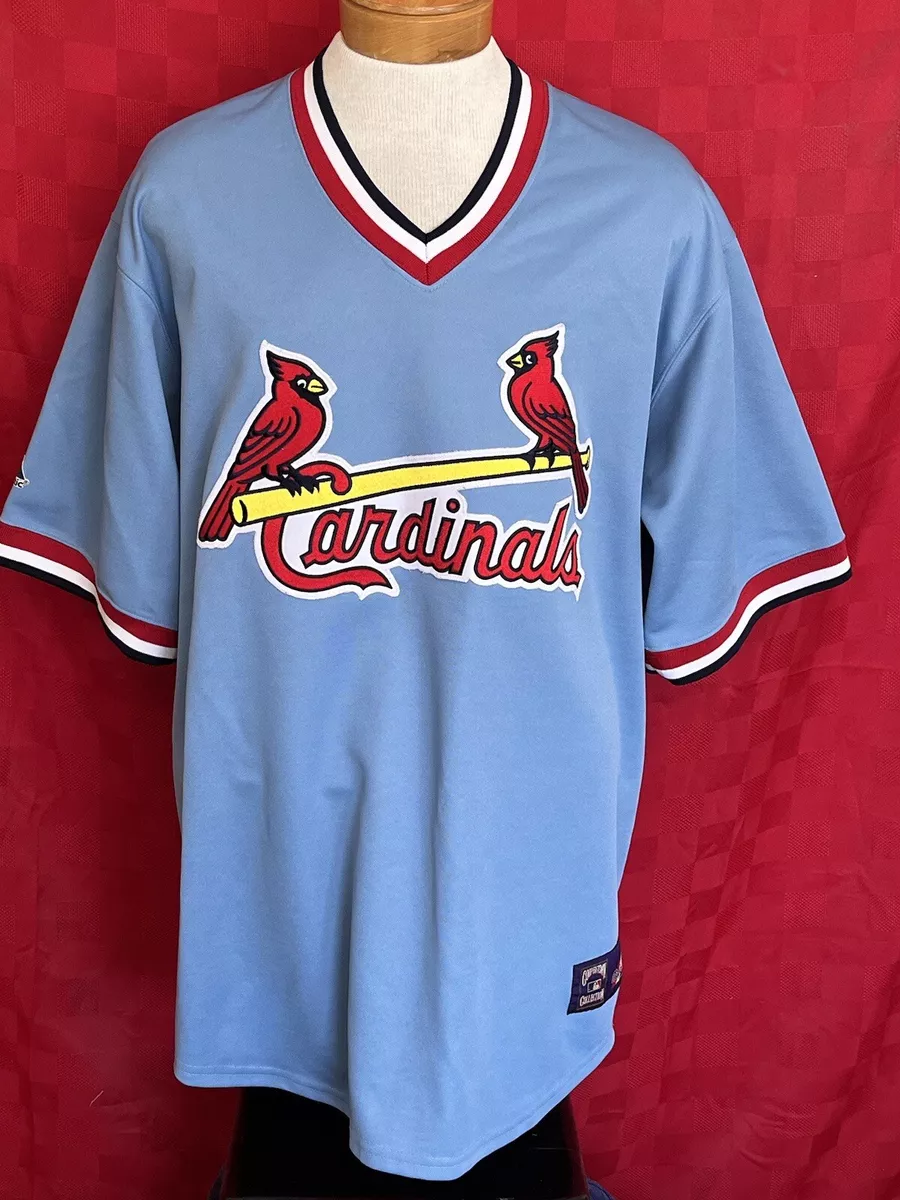 Majestic Cooperstown Collection St. Louis Cardinals Jersey XL Light Blue  Vintage