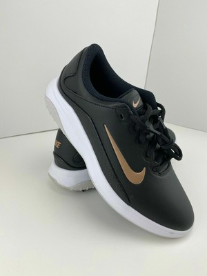 Nike Vapor Fitsole Golf Shoes Womens Size 6 Black White Gold AQ2324-001 | eBay