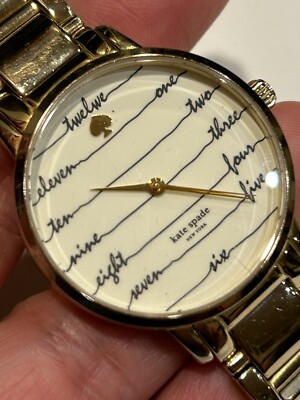 Kate Spade Gold Chalkboard Gramercy Watch KSW 1060 Some