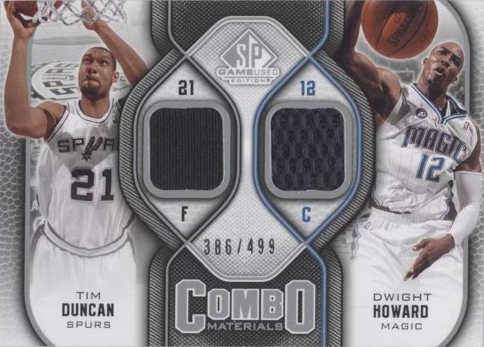 2009-10 SP Game Used - Tim Duncan/Dwight Howard #CM-DH - 1 of 2