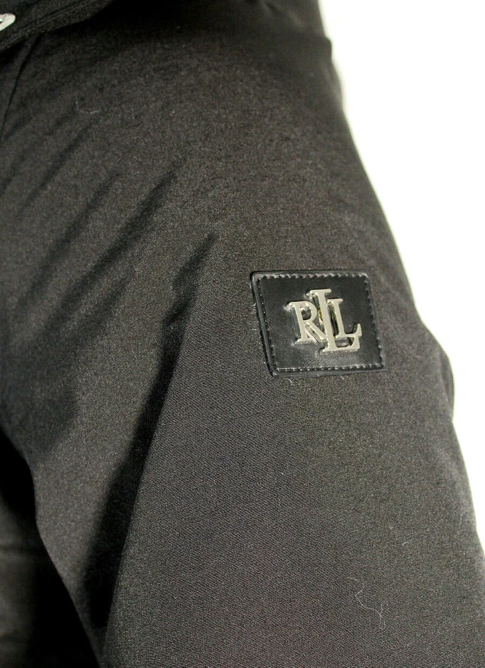 New RALPH LAUREN Medium Black Faux Fur Hooded Women's Jacket 46521T RETAIL $250 - Image 4 of 4