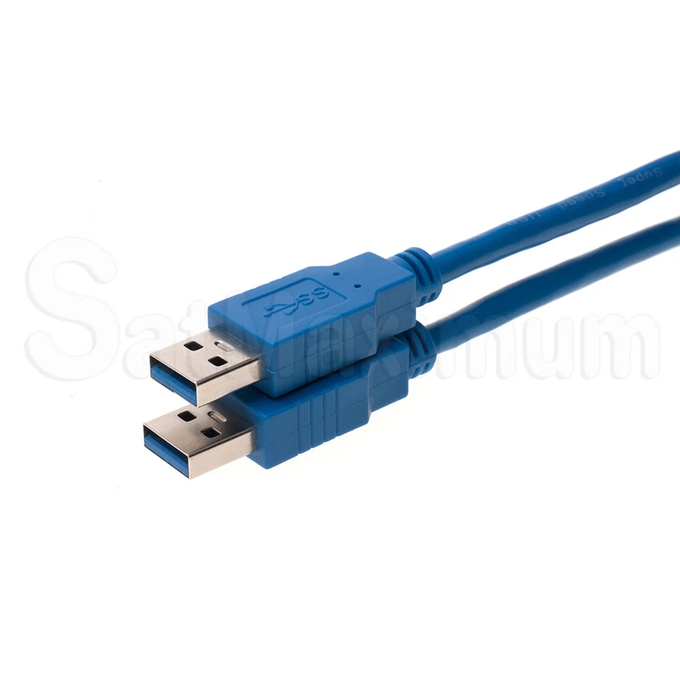 USB 2.0/3.0 Cable Type A Male to A Male High-Speed Data Transfer Charger Cord - Image 2 of 4