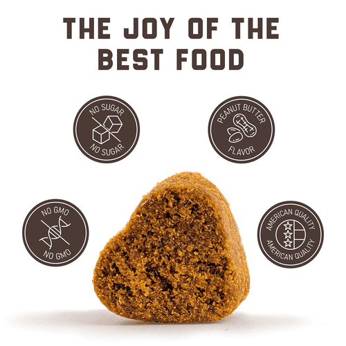 Natural Calming Chews for Dogs with Hemp Oil and Valerian Root (Peanut Butter - Picture 6 of 7