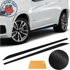 6.69FT Carbon Fiber Side Skirts and Bumper Guards for Vehicle Protection 2PCS