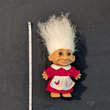 Vintage 1990's Christmas Mrs Claus Troll Doll Russ