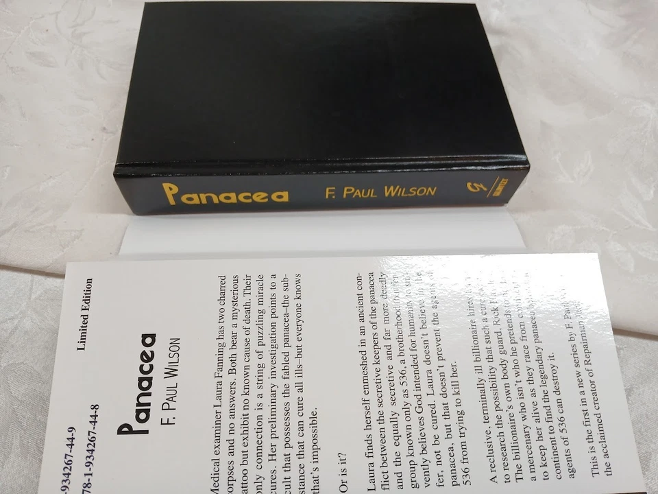 Panacea by F. Paul Wilson 2017 Gauntlet Press Snd/Ltd/HCDJ/1st Ed - Image 4 of 4