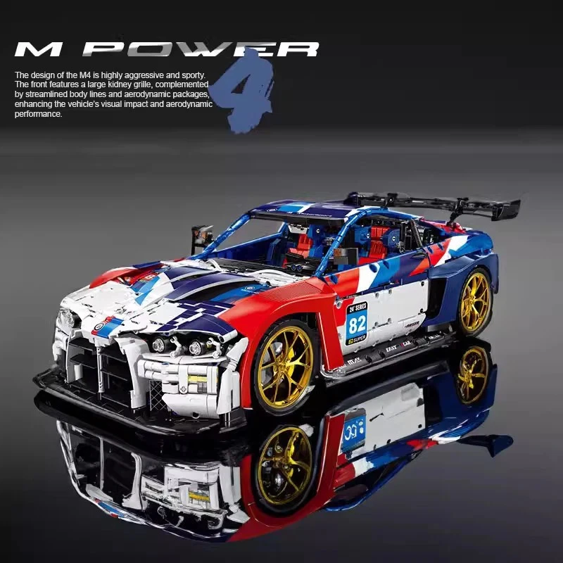 New BMW M4 Technic Race Car Set, 4,500 Pcs | 1:8 Scale - Image 2 of 4