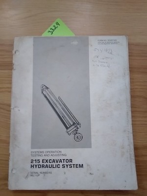 Caterpillar CAT 215 Bagger Hydrauliksystem Bedienungsanleitung Serviceanleitung