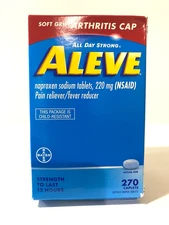 ALEVE Soft Grip Arthritis Cap 270 Caplets 220mg Brand NEW in box