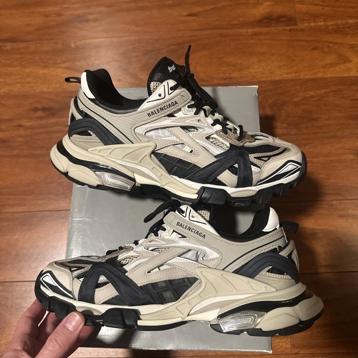 Balenciaga Track.2 Sneaker Beige Black for sale | eBay