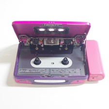 SONY WALKMAN WM-EX666 Portable Cassette Player Pink with Remote JUNK from JAPAN