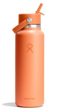 Water Bottle 24 Oz Insulated Stainless Steel Wide Mouth Hydro Flask Flex Straw