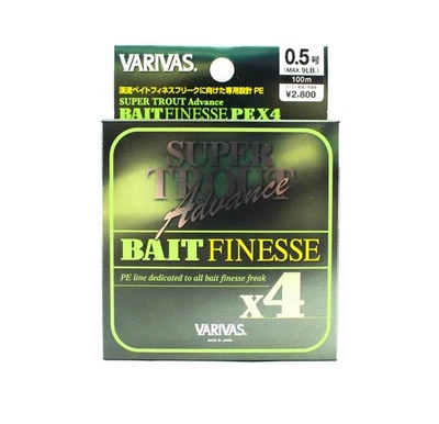 Varivas P.E Ligne Super Trout Advance Bait Finesse X4 100m P.E 0.5 9lb 9179 - Photo 1/4