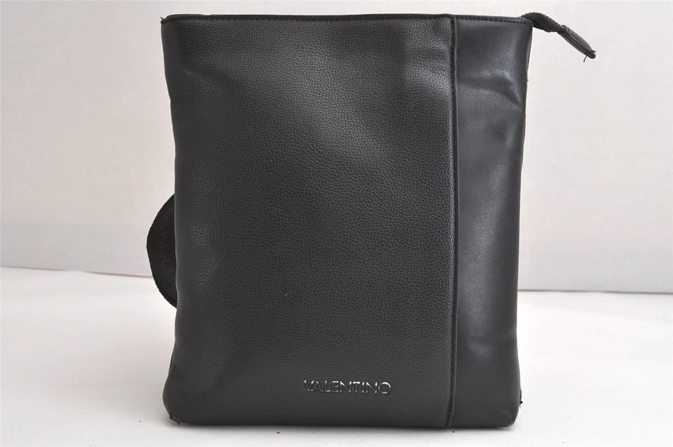 Auténtico Bolso Bandolera de Hombro MARIO VALENTINO Cartera Cuero Negro 4196N Foto 2 de 4