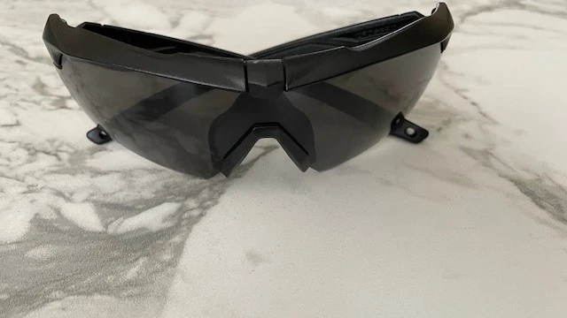 ESS Crossbow Sunglasses APEL Z87+ Ballistic Safety Half Rim Black/Black - FR SH - Image 3 of 4