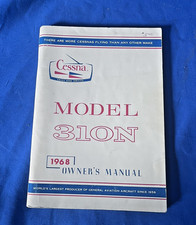 Cessna Model 1968 310N twin-engine light aircraft  Owners Manual