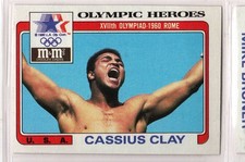 1984 M&M Olympic Heroes Trade Card #07 Boxing Mohammed Ali (Cassius Clay)