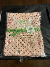 Vera Bradley Pajamas 2 pc Set Blush Hearts Sleep Pants Shirt Women SZ XS NWT