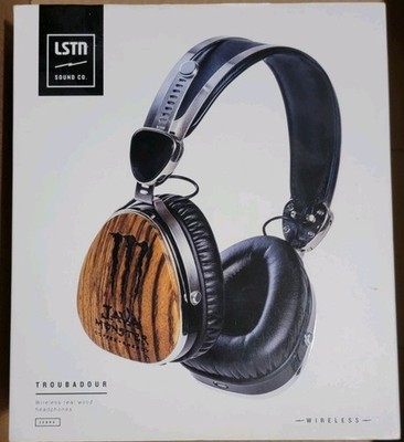 NEW / SEALED LSTN Troubadour Java Monster Edition Real Wood Headphones   Rare