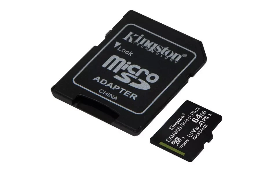 Kingston 64GB Class 10 UHS-I TF Memory Card Reliable Flash Storage + Adapter - Image 3 of 4