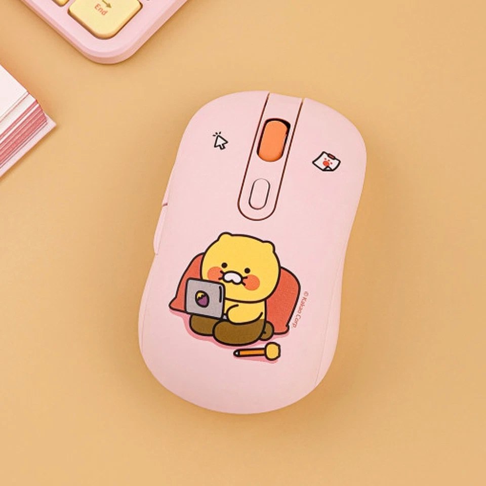 Kakao Friends CHOONSIK Wireless Mouse Noiseless Portable Lightweight - PINK - Image 2 of 4