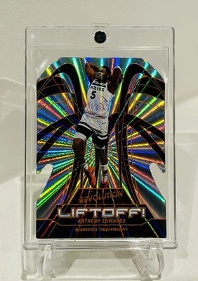 Anthony Edwards 2024-25 Panini Revolution Liftoff! /75 Sunburst #4