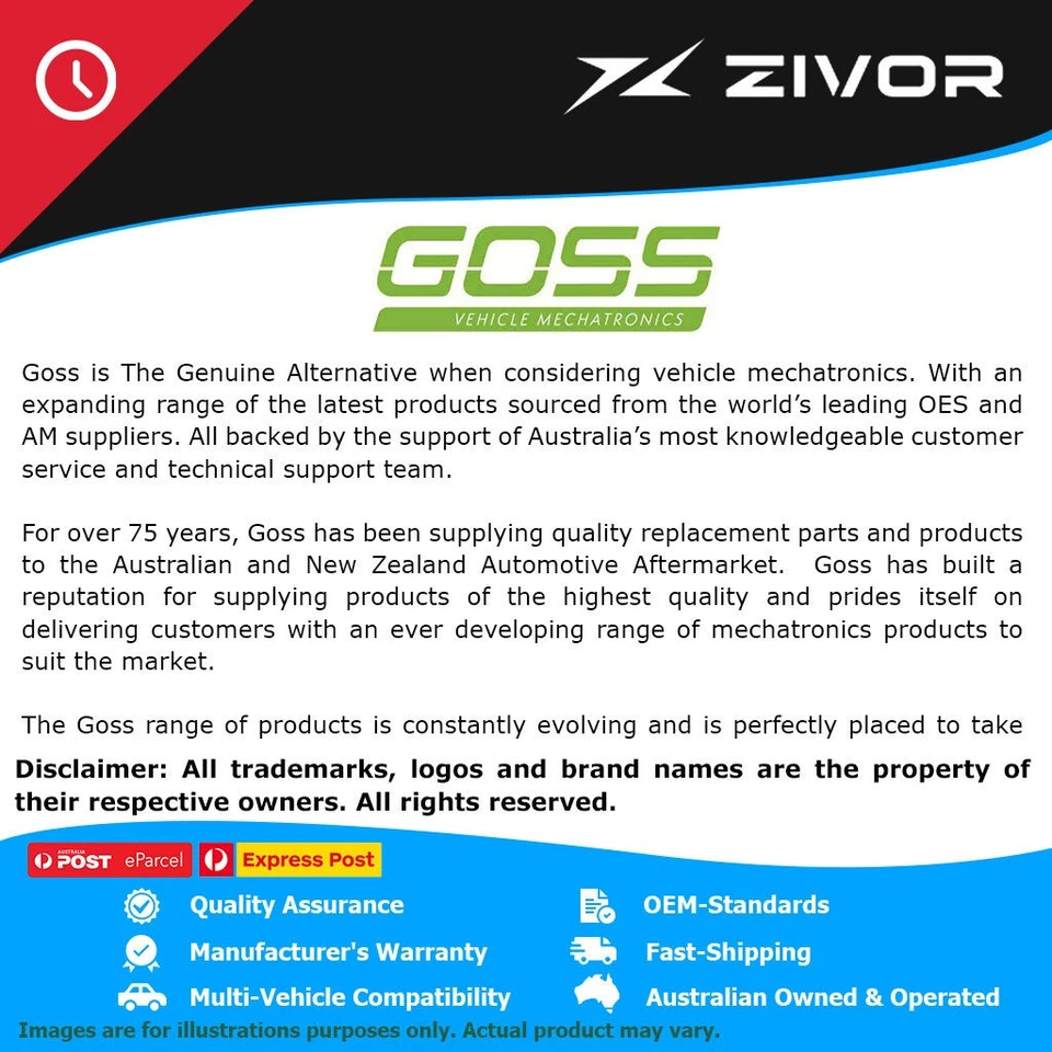 GOSS Exhaust Gas Temperature Sensor For FORD AUSTRALIA TICKFORD TS 50 #AT318 - image 2 of 4