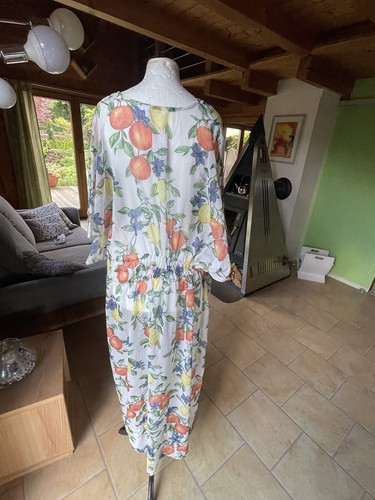 NEU Maxi Strand Tunika XL UK 20-22 weiß/bunt Accessorize Ibiza Zitronen - Bild 8 von 11