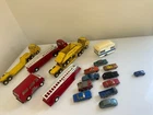 Lof of VTG - Tiny Tonka Pressed Steel Trucks, Bottom Dump Trucks, and Corgi cars
