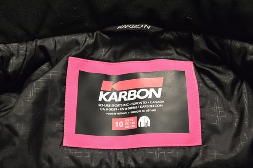 Girls Karbon Ski Snowboarding Detachable Hood Waterproof Jacket Pink Sz 10 EUC - Picture 10 of 14