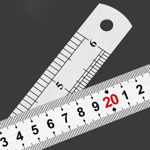 Double Side Metal Ruler Stainless Steel 15 20 30 40 50 60cm Engineers Rule - Picture 6 of 13