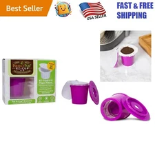 EZ-Cup 2.0 Reusable K Cup with 25 Eco-Friendly Paper Filters for Perfect Brewing