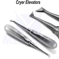 Dental Cryer Elevators Right & Left Oral Surgery Teeth Extraction Surgical Tools